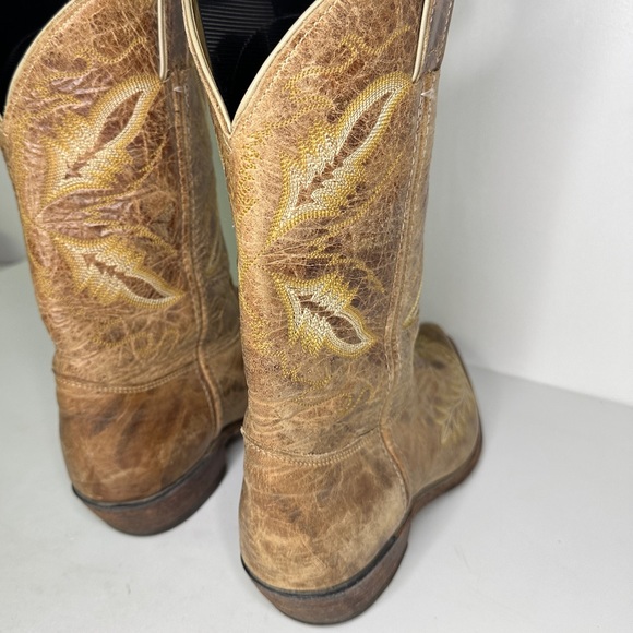 Women's‎ Justin Western Boot Distressed Tan BRL107 sz 10 B - Picture 5 of 10